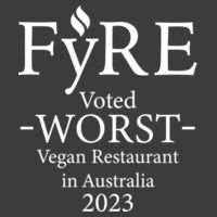 Worst Vegan Restaurant Zipped Hoodie Design