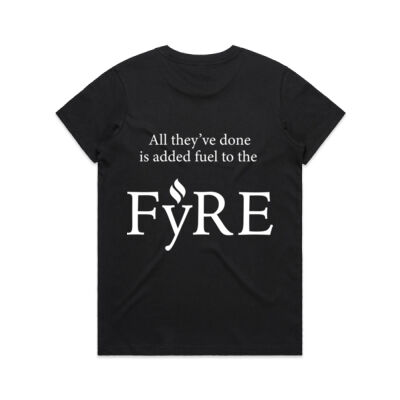 Added Fuel to the FyRE Women's Tee - Dark Thumbnail