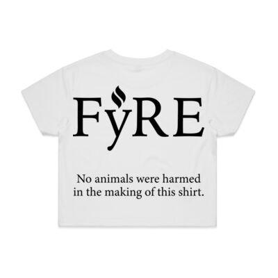 No Animals Women's Crop Tee - Light Thumbnail