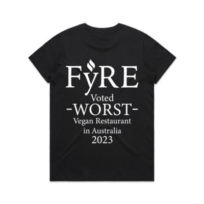 Worst Vegan Restaurant Women's Tee - Dark Thumbnail