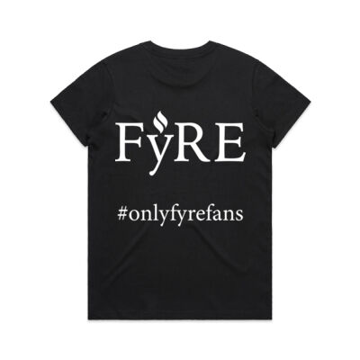 #onlyfyrefans Women's Tee - Dark Thumbnail